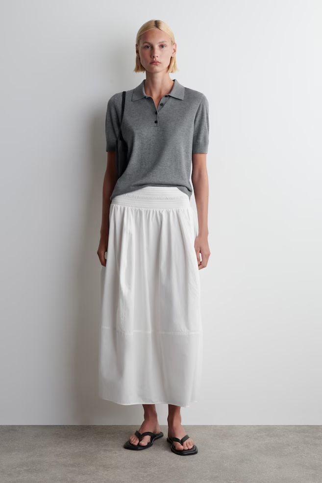 Cos White Skirt