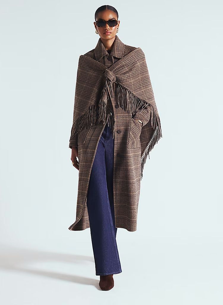 River Island scarf coat