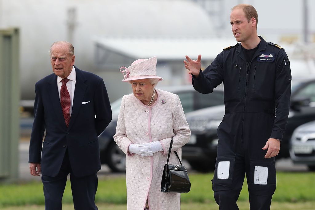 Prince Philip, Queen Elizabeth II and Prince William