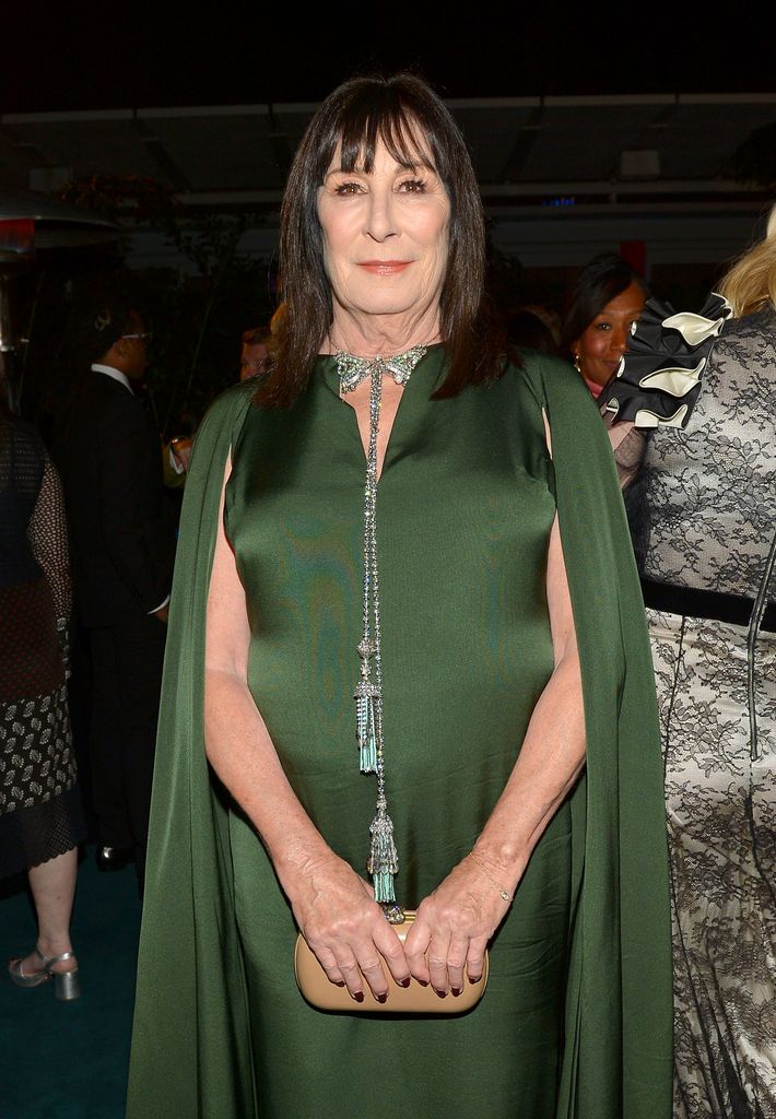 Anjelica Huston, wearing Gucci, attends the 10th Annual LACMA ART+FILM gala