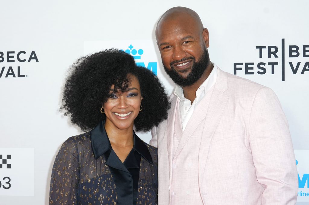 Sonequa Martin-Green, Kenric Green at the 2025 Tribeca Festival premiere of "She Dances" held at SVA Theater on June 05, 2025 in New York, New York