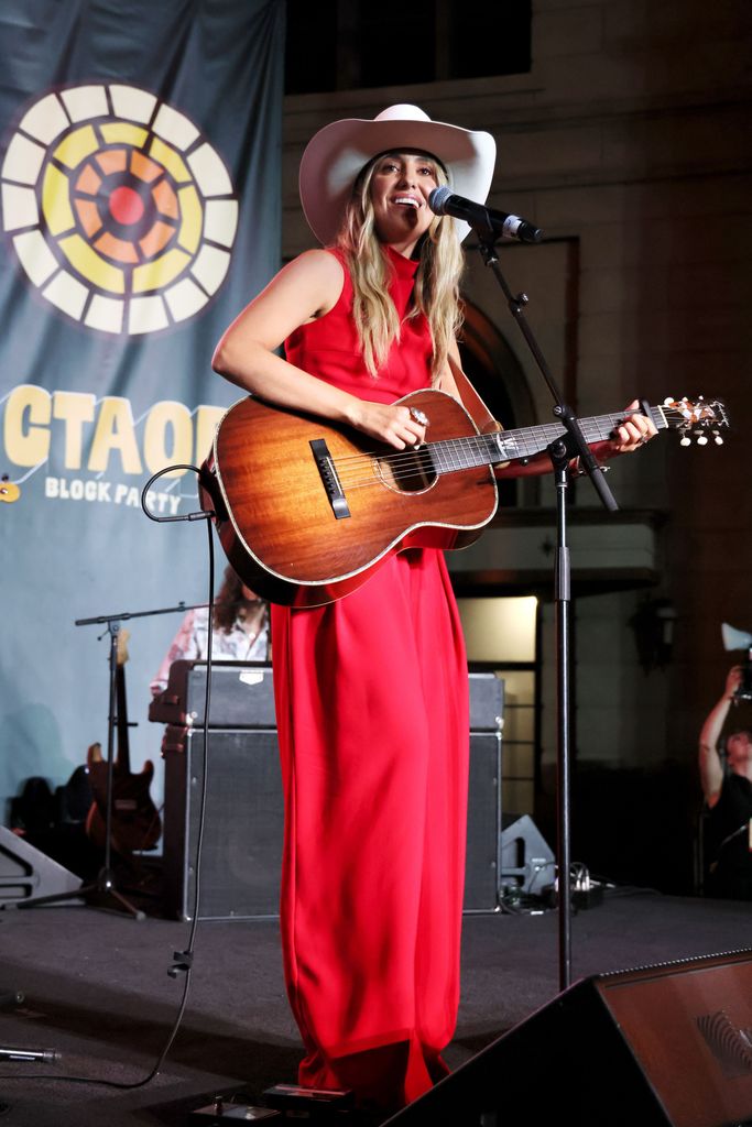Lainey Wilson performs onstage during Charlize Theron's Africa Outreach Project (CTAOP) Block Party at Universal Studios Backlot on July 13, 2024 in Universal City, California.