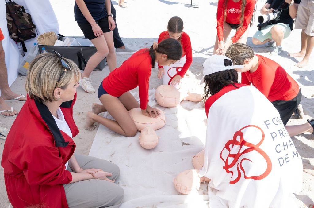 Princess Charlene celebrates World First Aid Day 