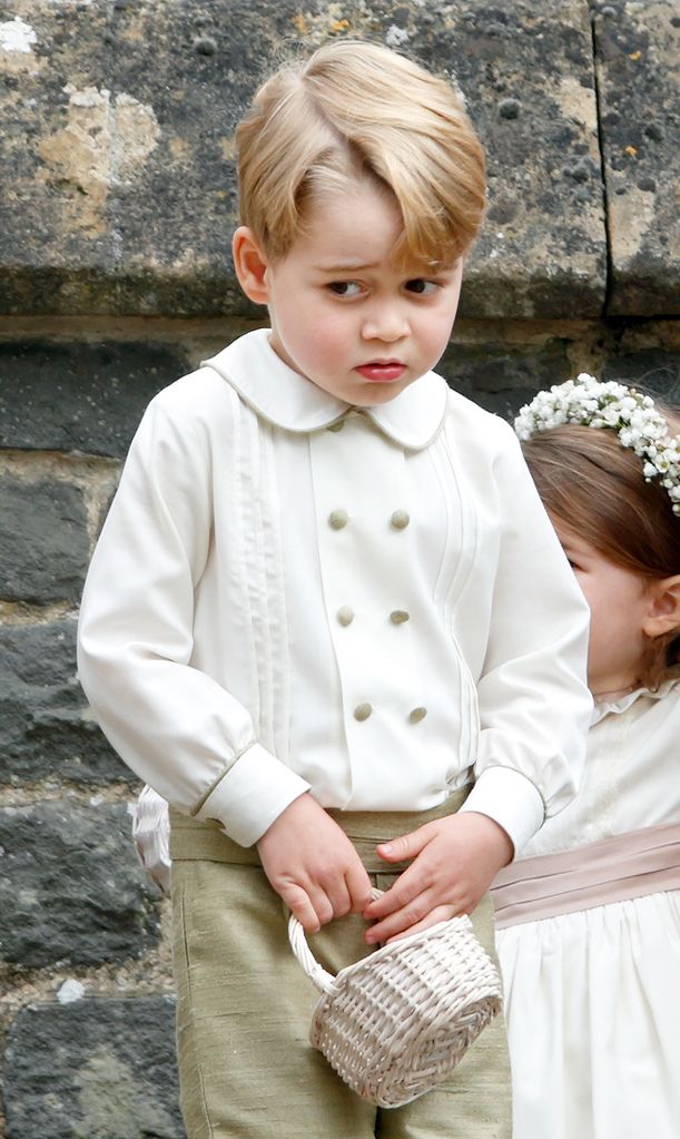 Prince George as page boy