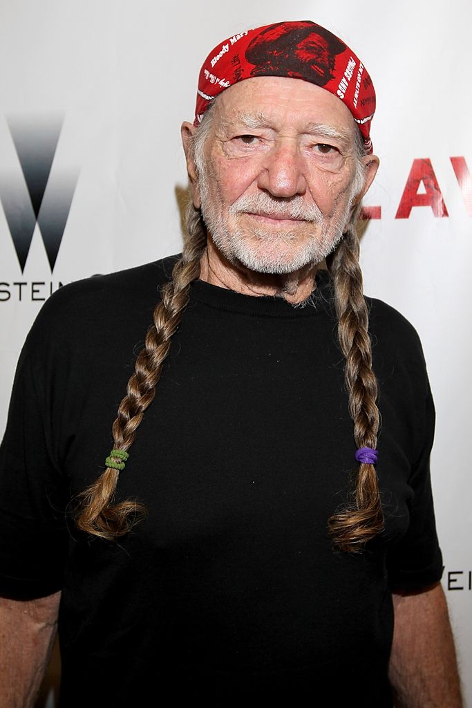 willie nelson 2012 braids, beard bandana