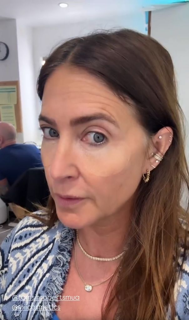 Lisa Snowdon backstage at This Morning