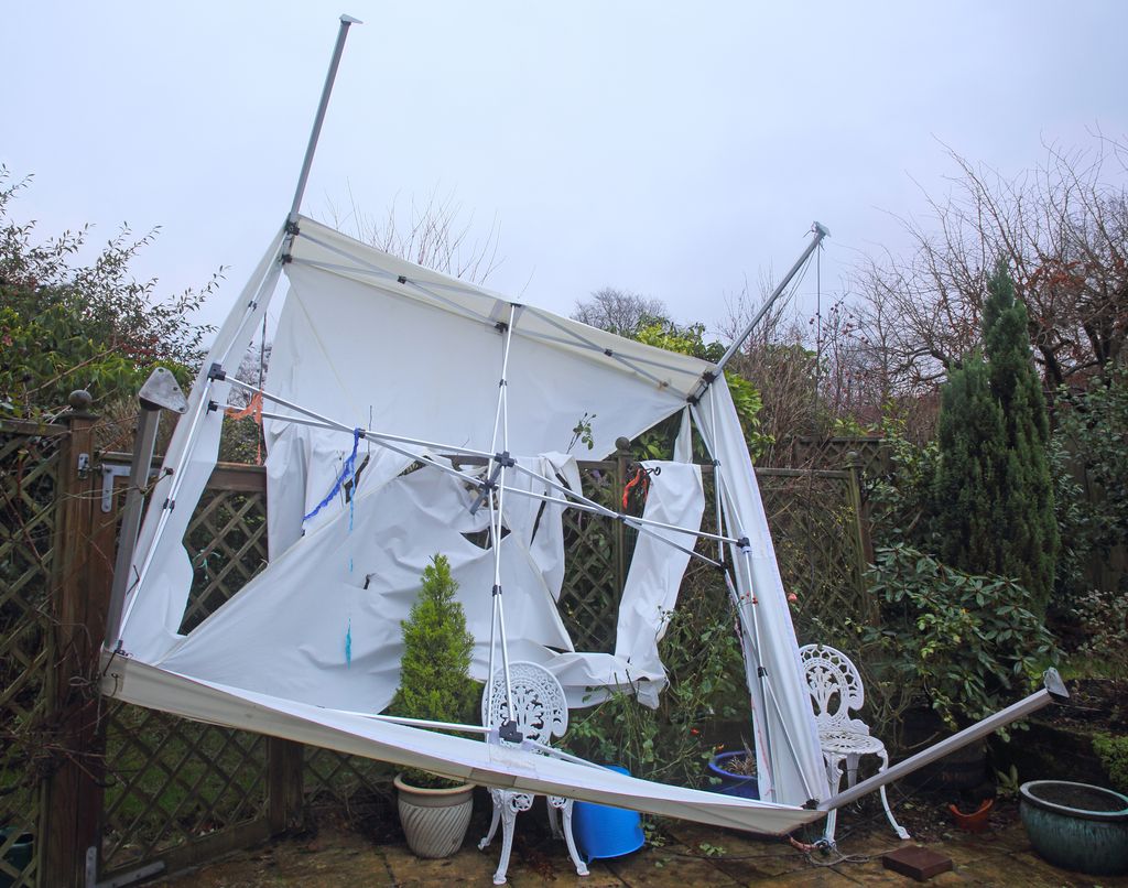 Furniture can cause a big problem in strong winds