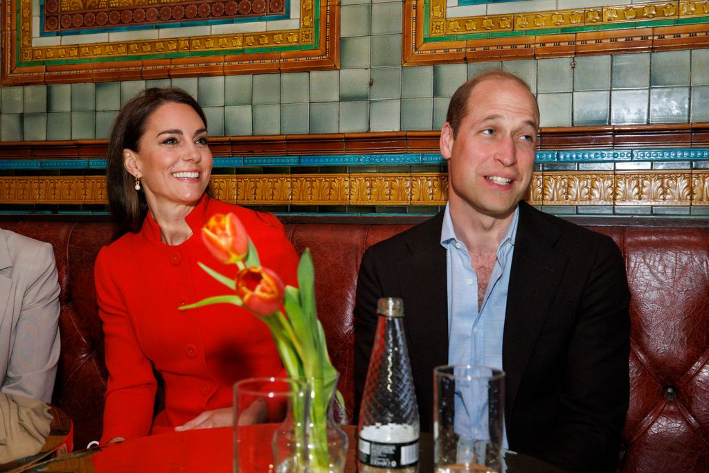 William and Kate in Dog and Duck pub