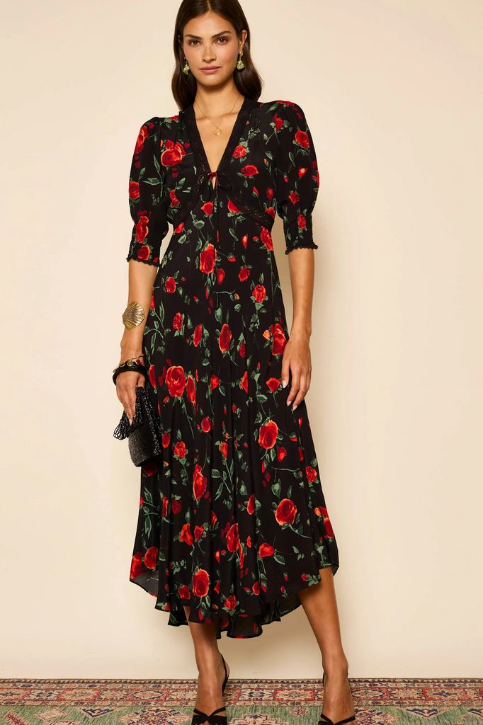 Rixo Amina Midi Dress