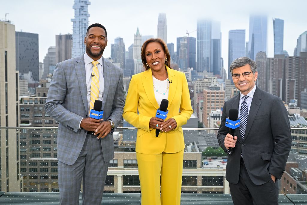 Robin Roberts, Michael Strahan and George Stephanopoulos 