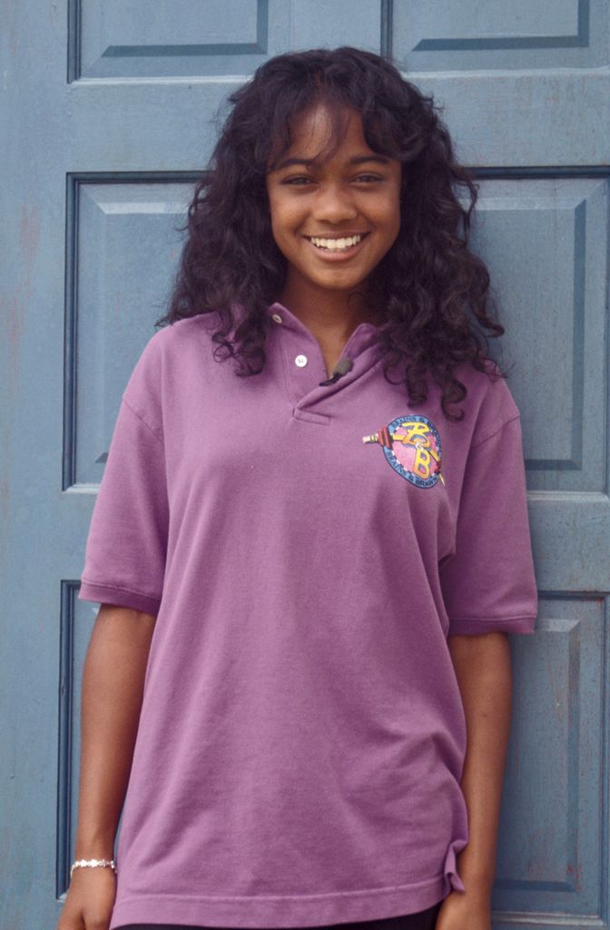 Actress Tatyana Ali poses for a portrait circa 1992 in Los Angeles City. (Photo by Dianna Whitley/Getty Images)