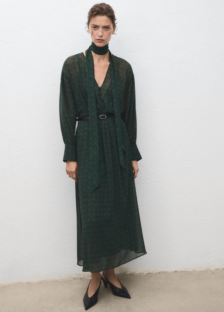 Mango scarf dress