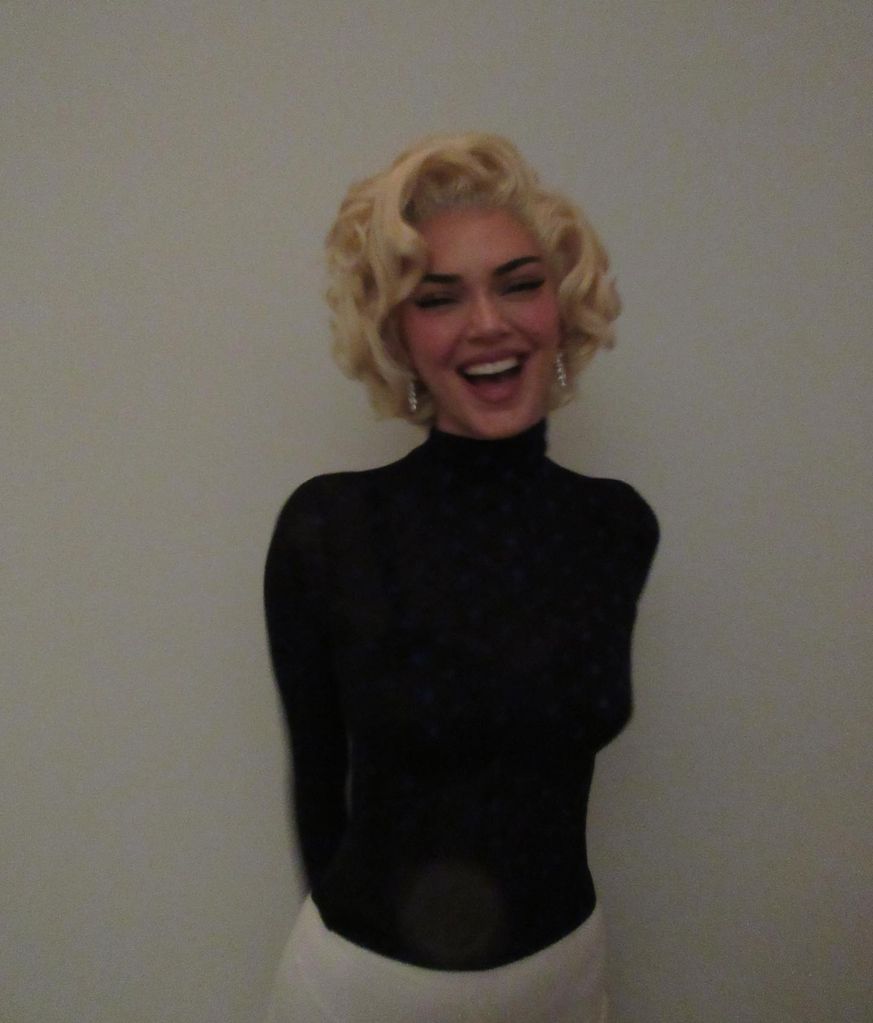 Kendal Jenner as Marylin Monroe