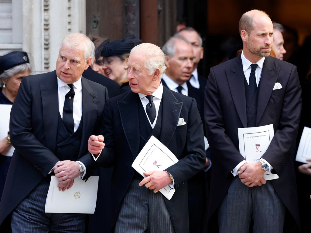 Prince Andrew and King Charles