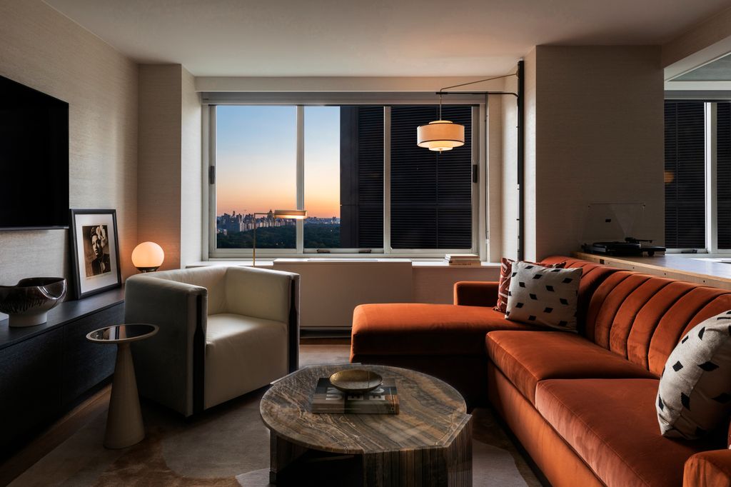 One One of the spacious suites in the Thompson Central Park Upper Storiesof the spacious suites in the Thompson Central Park Upper Stories