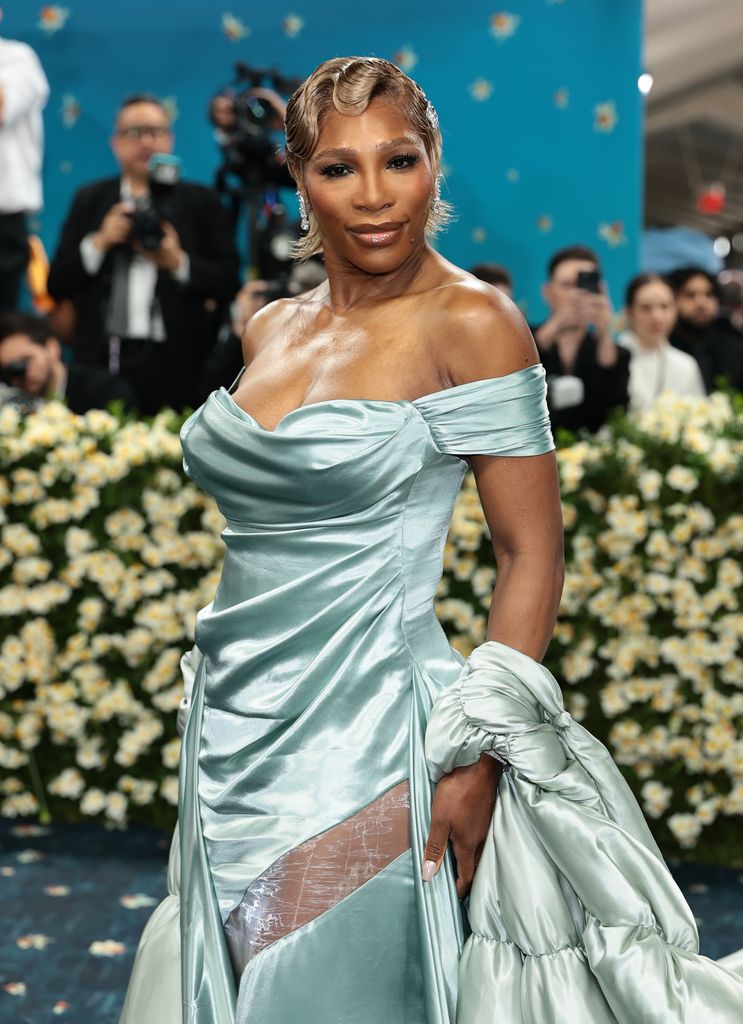 Serena Williams attends the 2025 Met Gala Celebrating "Superfine: Tailoring Black Style" at Metropolitan Museum of Art on May 05, 2025 in New York City