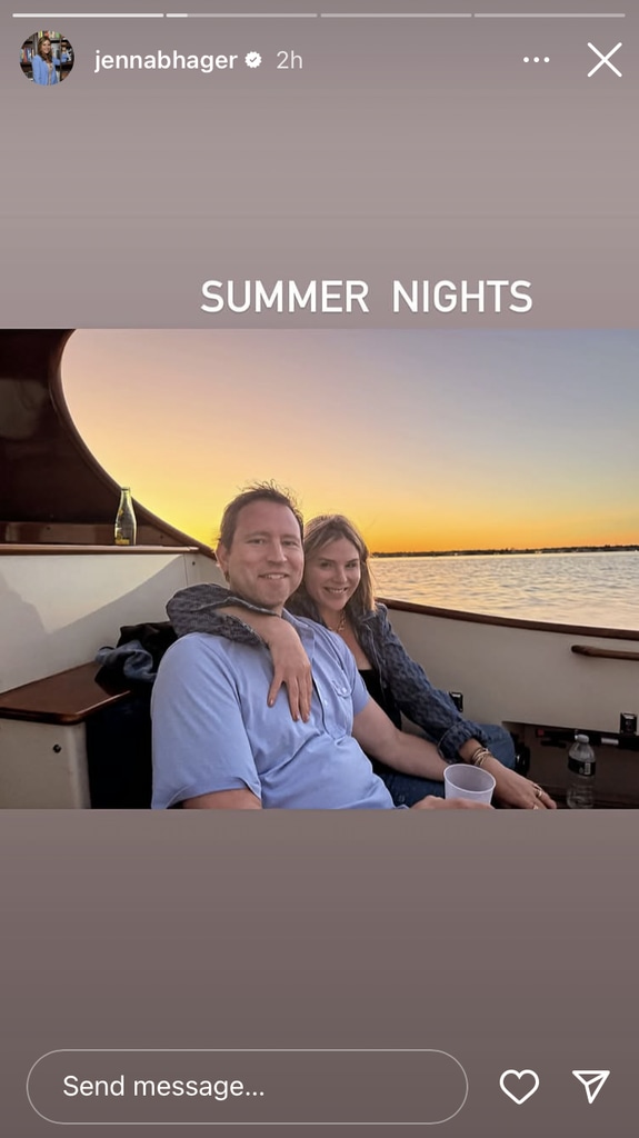 Jenna Bush Hager enjoyed a boat ride with her husband