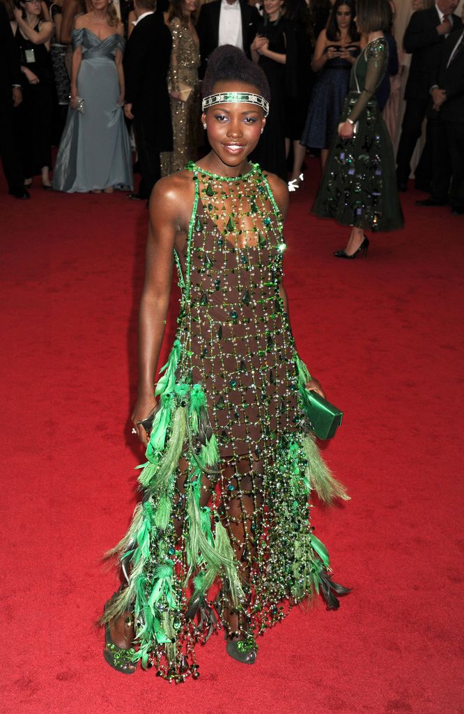 Lupita Nyong'o arriving at the Met Gala event at the Metropolitan Museum of Art in New York, USA.   (Photo by Dennis Van Tine/PA Images via Getty Images)