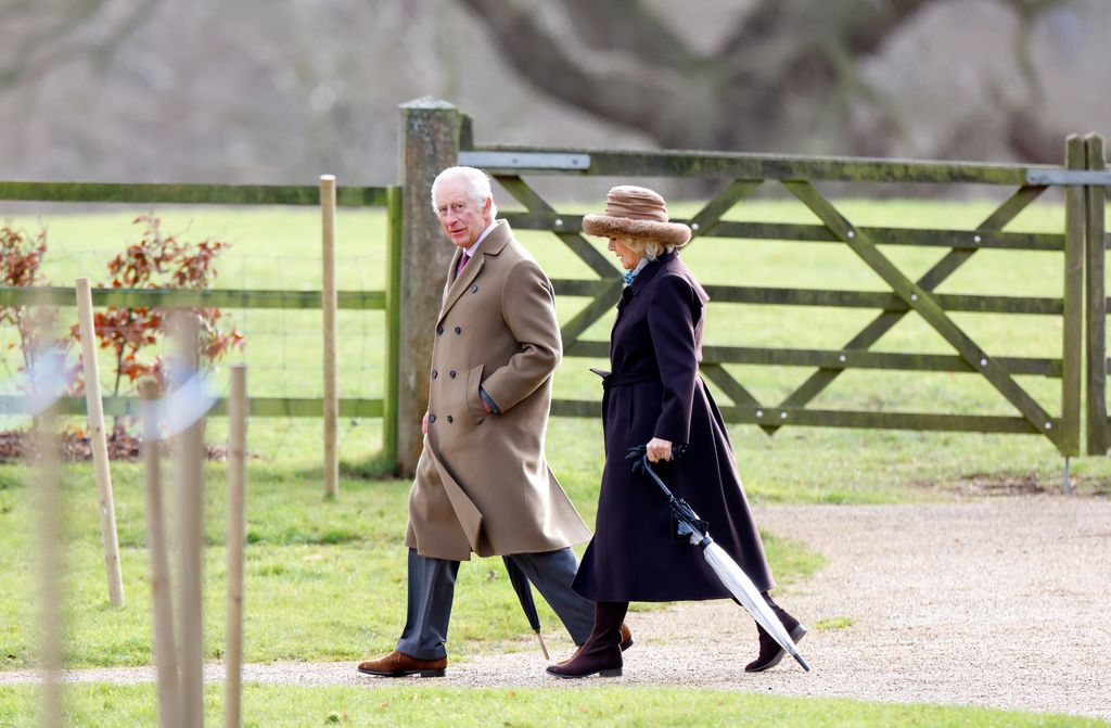 King Charles III and Queen Camilla attended the Sunday service at the Church of St Mary Magdalene