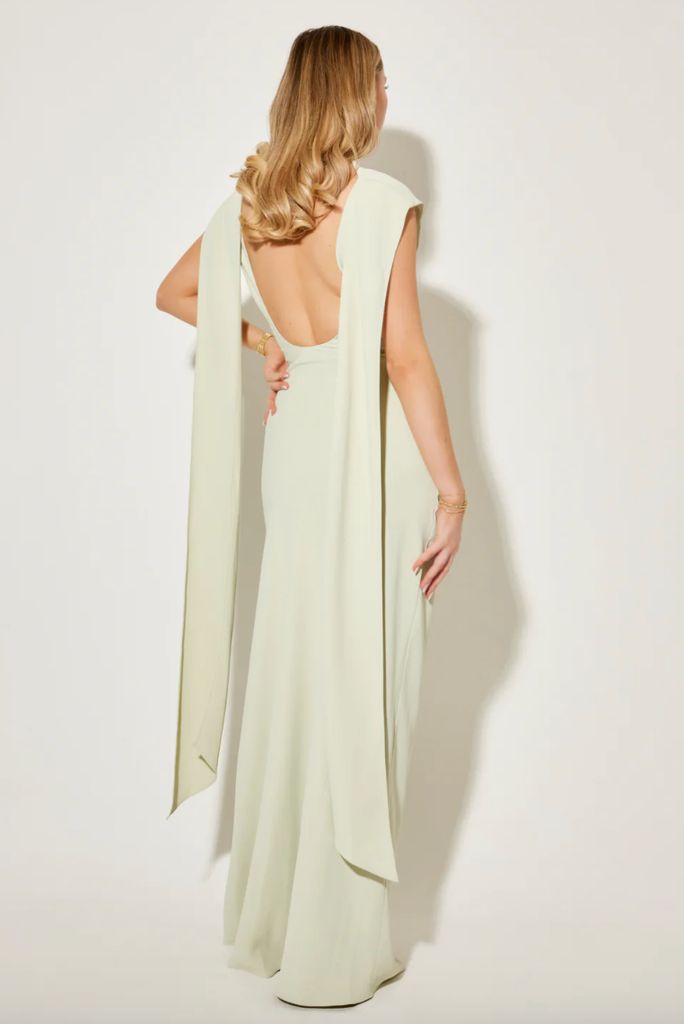 OddMuse London The Ultimate Muse Drape Maxi Scarf Dress