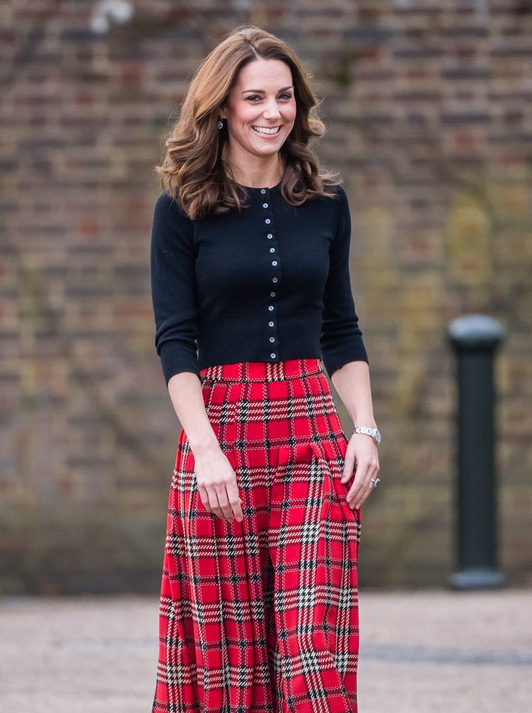 Kate telah mengenakan rok tartan Emilia Wickstead kesayangannya sejak 2018 