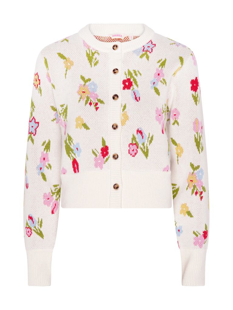 ✴︎専用✴︎hiand✴︎新品Flower cardigan【white】 Flower cardigan - HIAND