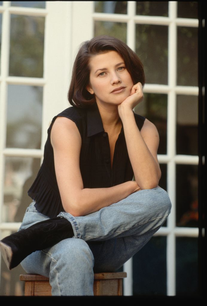 Portrait of actress Daphne Zuniga from the television series Melrose Place. (Photo by Lynn Goldsmith/Corbis/VCG via Getty Images)
