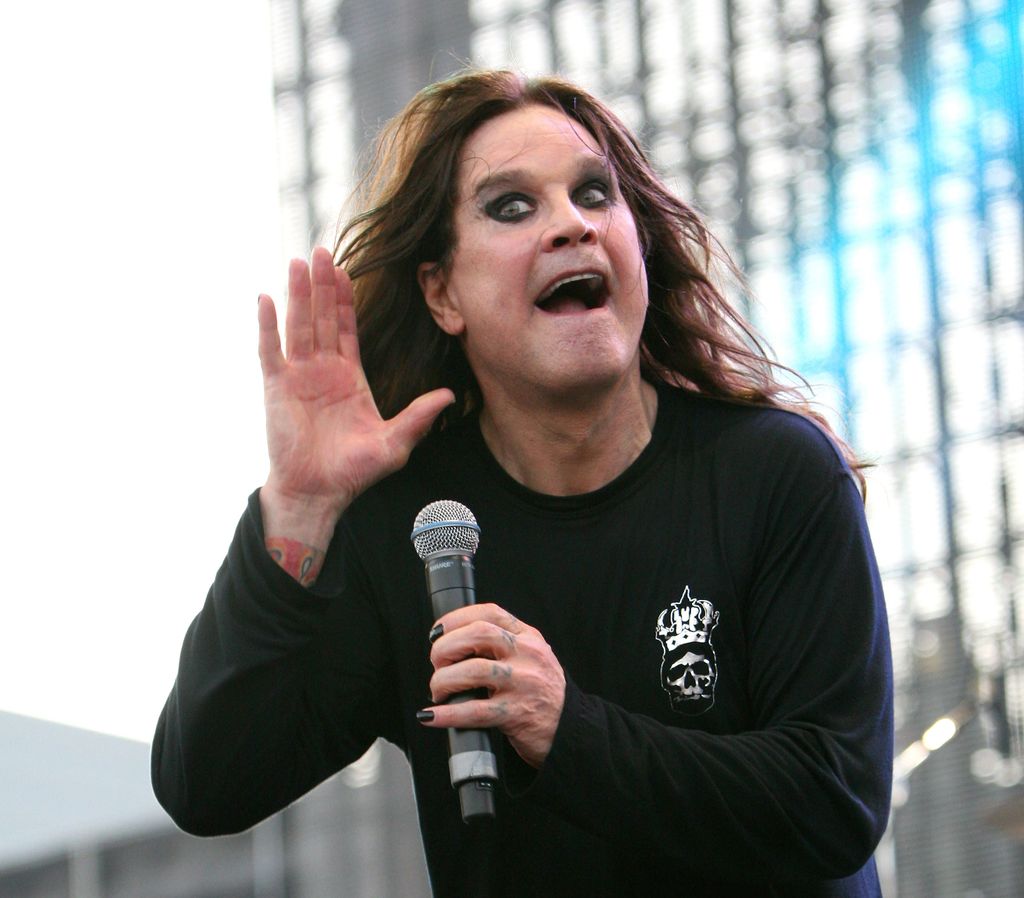 Ozzy Osbourne performing onstage