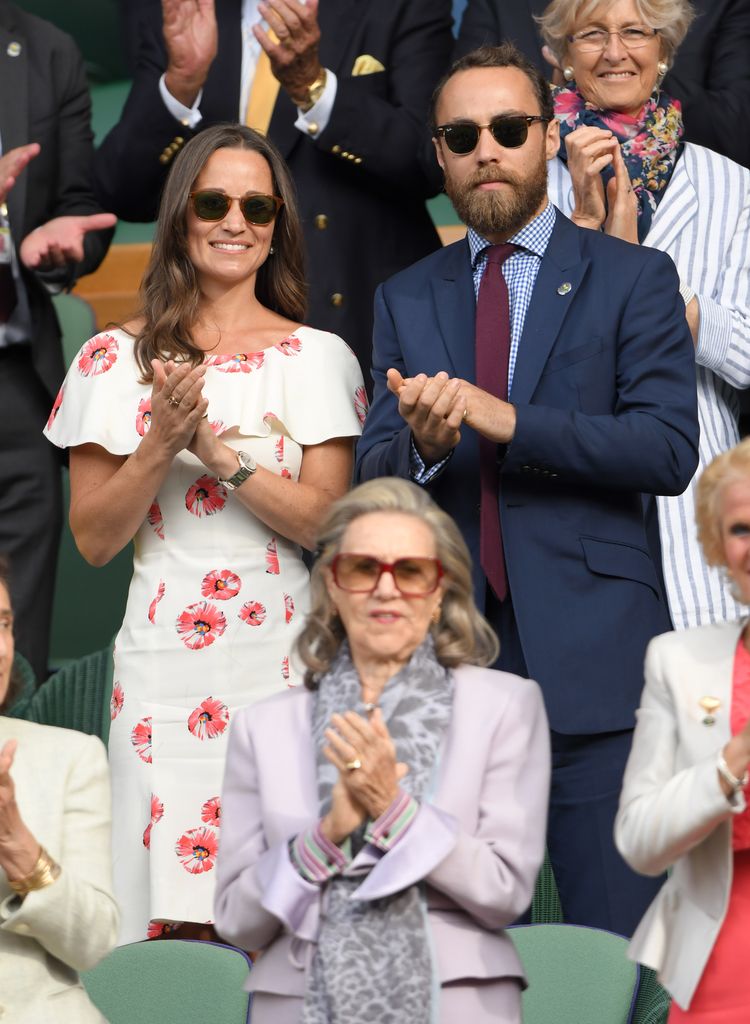 Pippa Middleton dan James Middleton menghadiri hari pertama Kejuaraan Tenis Wimbledon di Wimbledon pada 27 Juni 2016 di London, Inggris. 