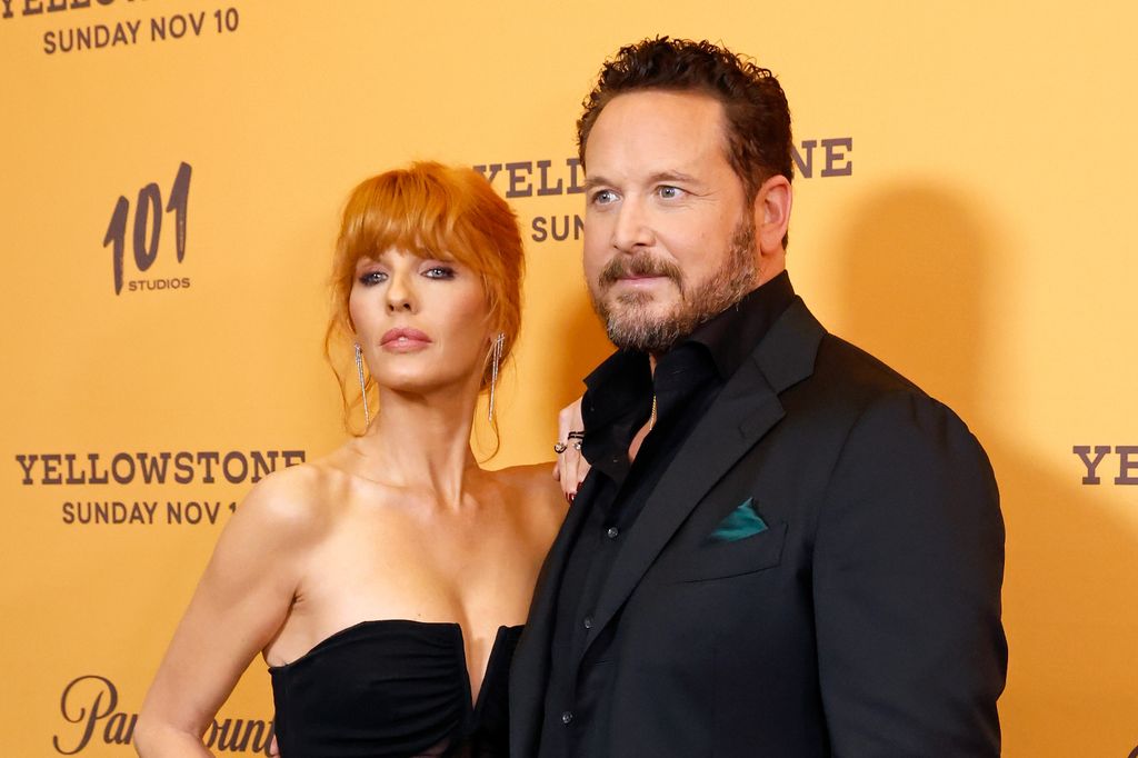Kelly Reilly and Cole Hauser attend Paramount Network's "Yellowstone" season 5B NYC premiere on November 07, 2024 in New York City