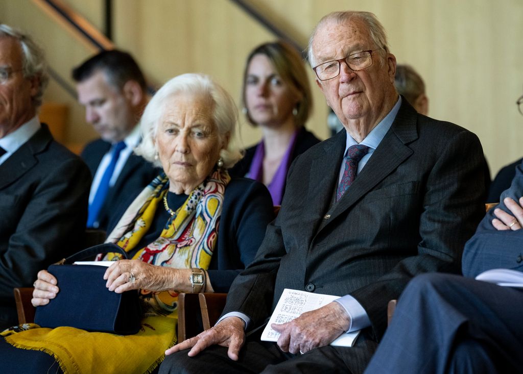 Queen Paola sat with King Albert II