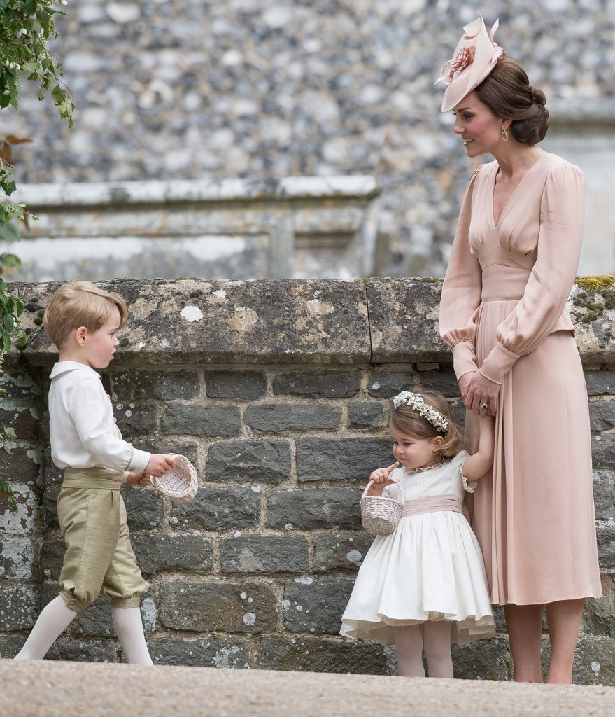A sweet moment between Kate, George and Charlotte