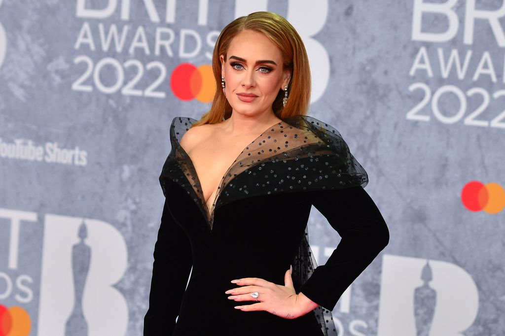 Adele attends The BRIT Awards 2022 at The O2 Arena on February 08, 2022 in London, England.