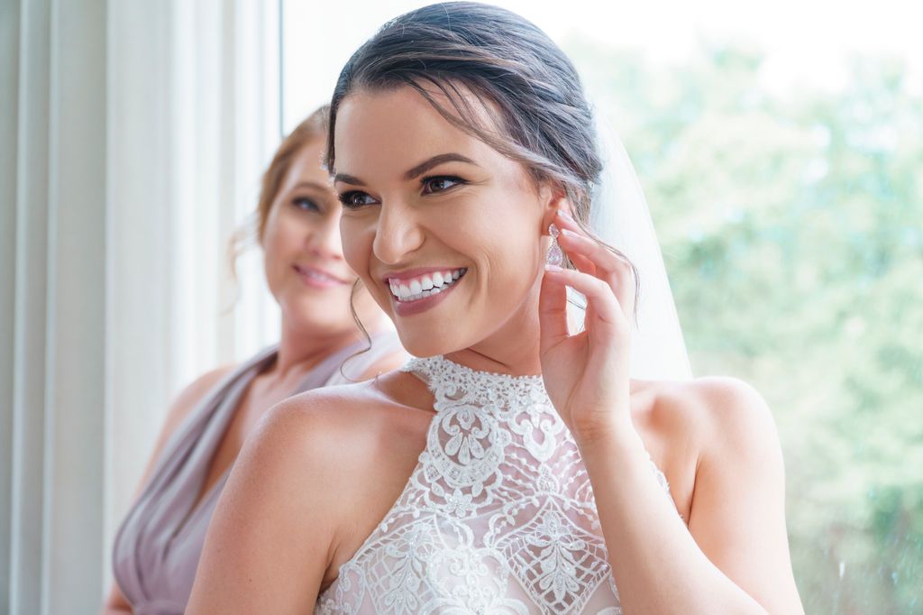 smiling bride