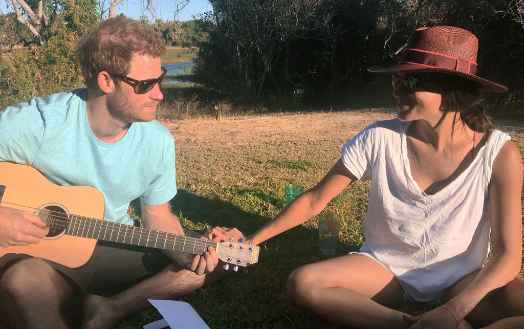 meghan and harry netflix with meghan markle wearing a brown hat