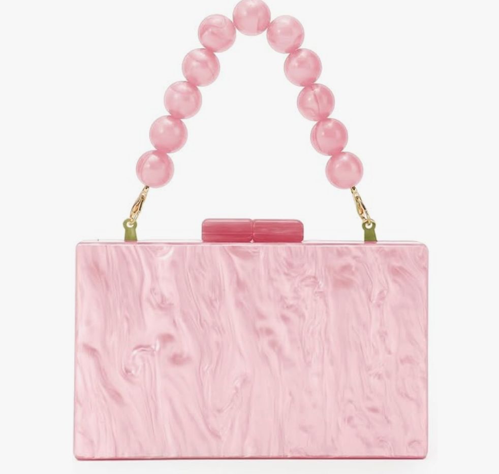 pink marble bag