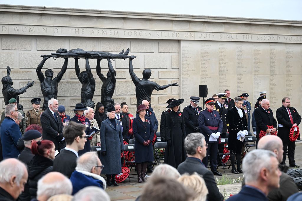 Princess Kate attends an Armistice Day service at The National Memorial Arboretum