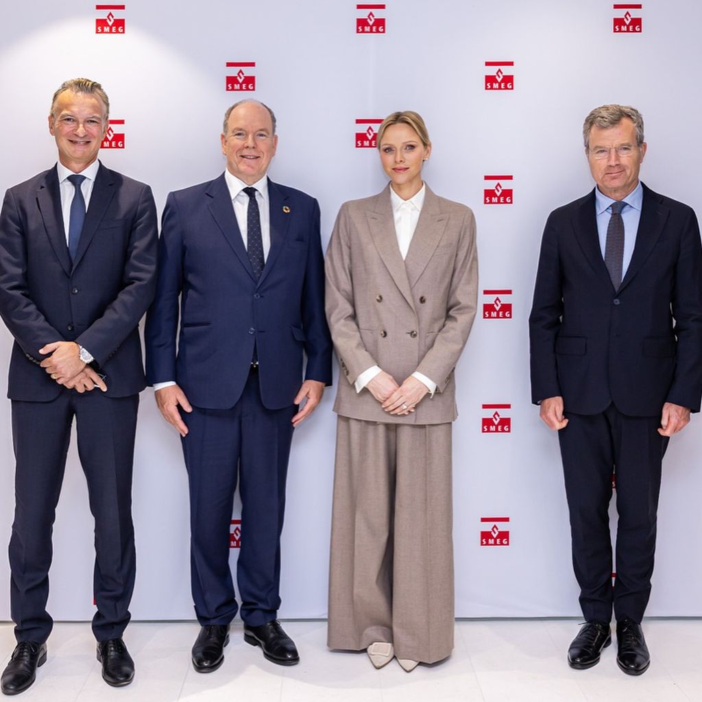 Albert and Charlene in line up of men