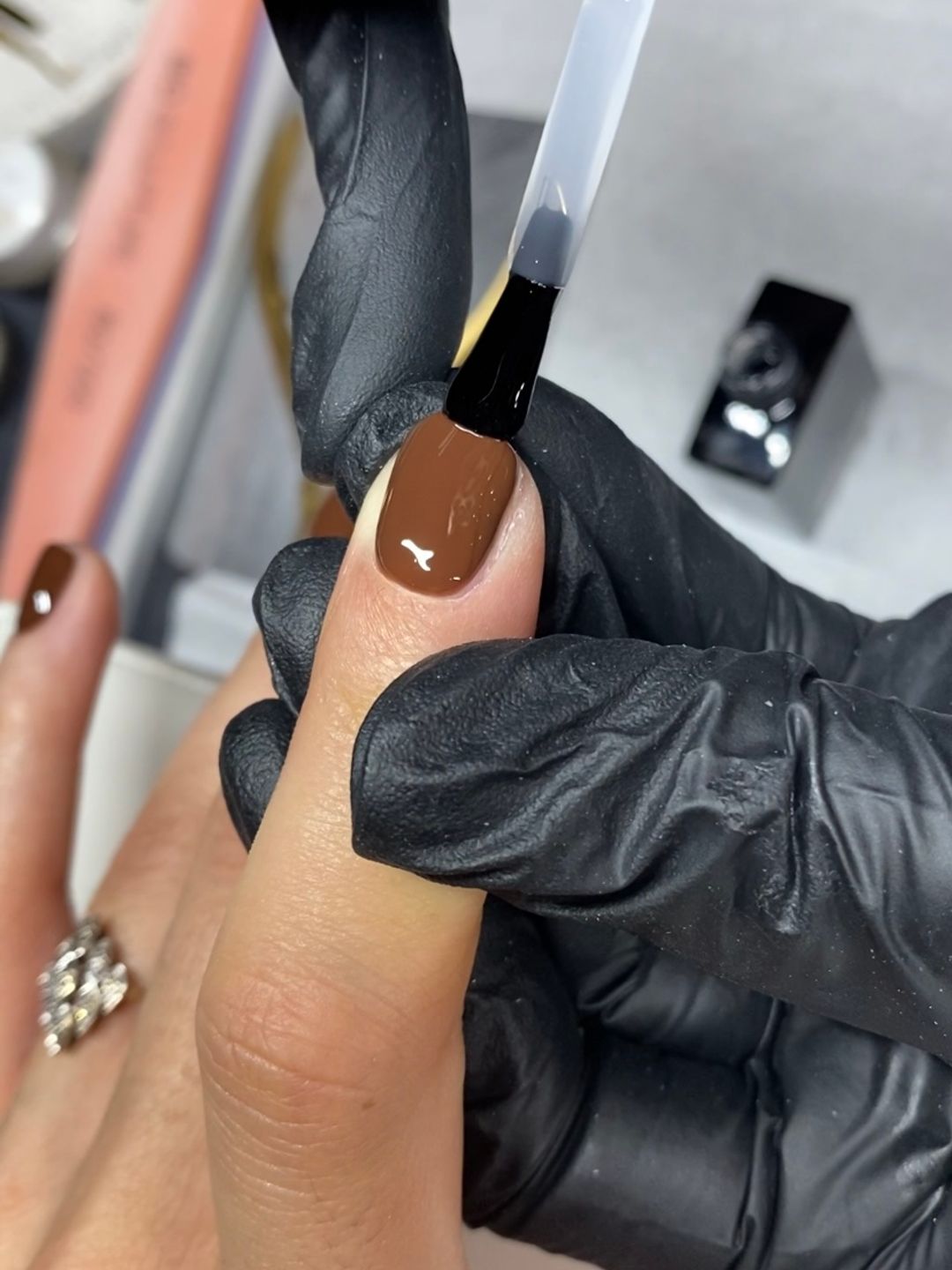 Chocolate Mosaic Nails That Wow