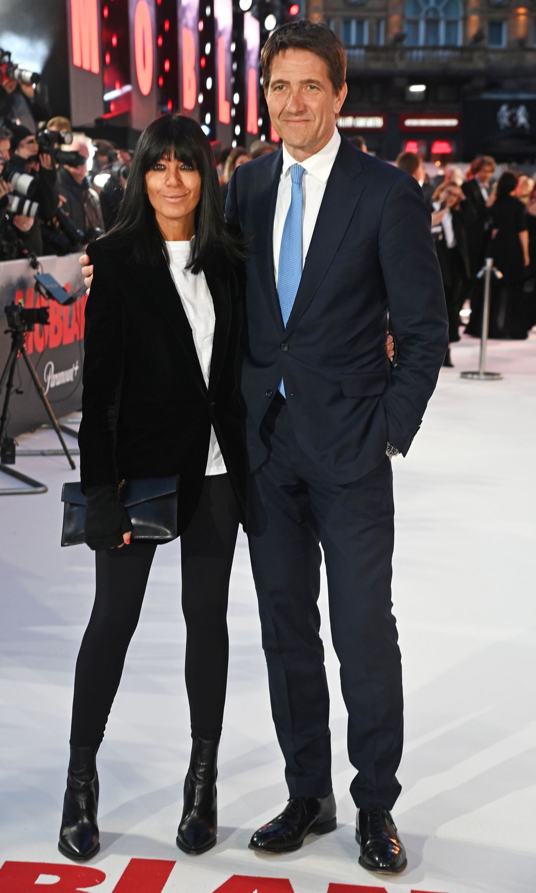 Claudia Winkleman and Kris Thykier at a premiere