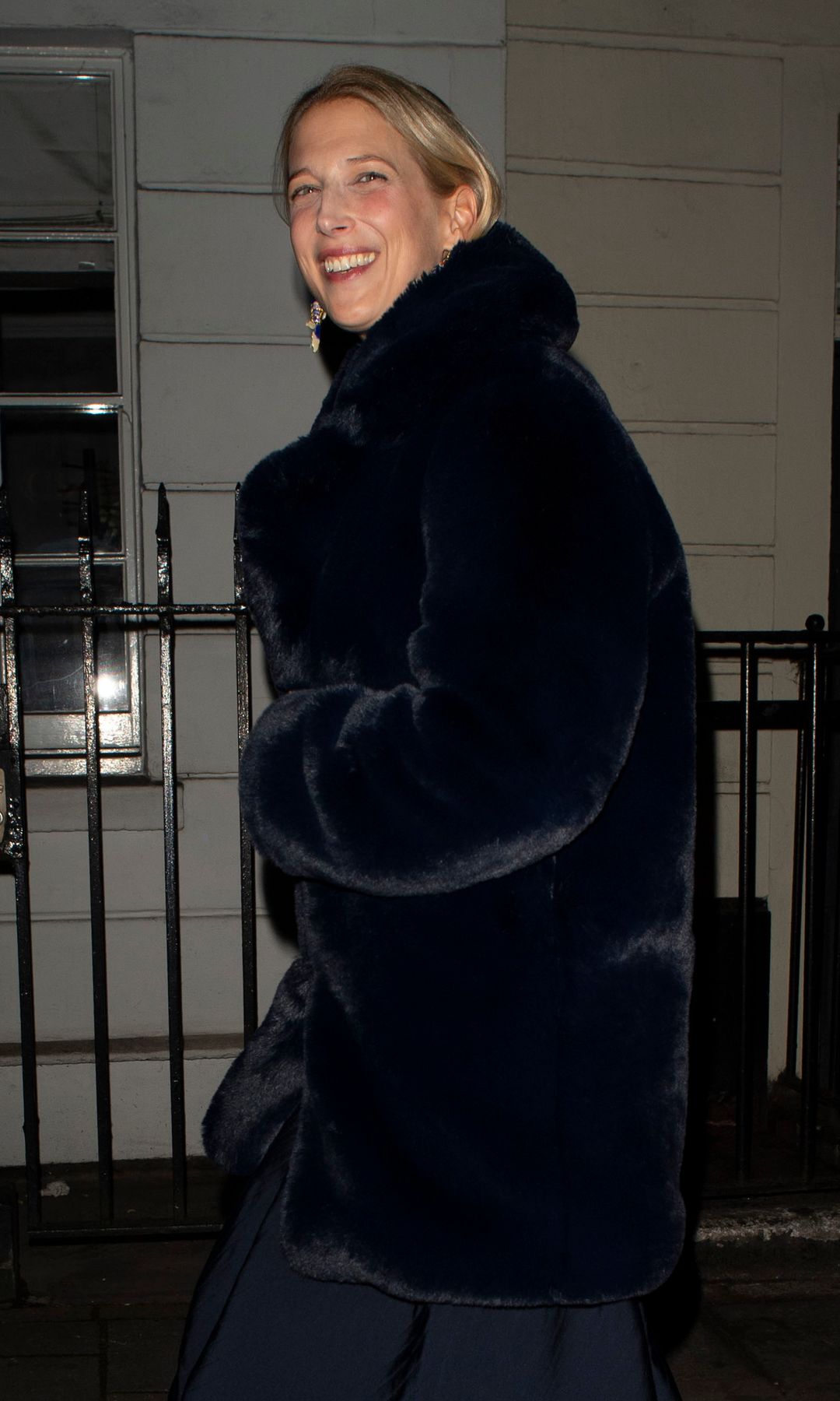 Lady Gabriella Windsor wearing a satin coat