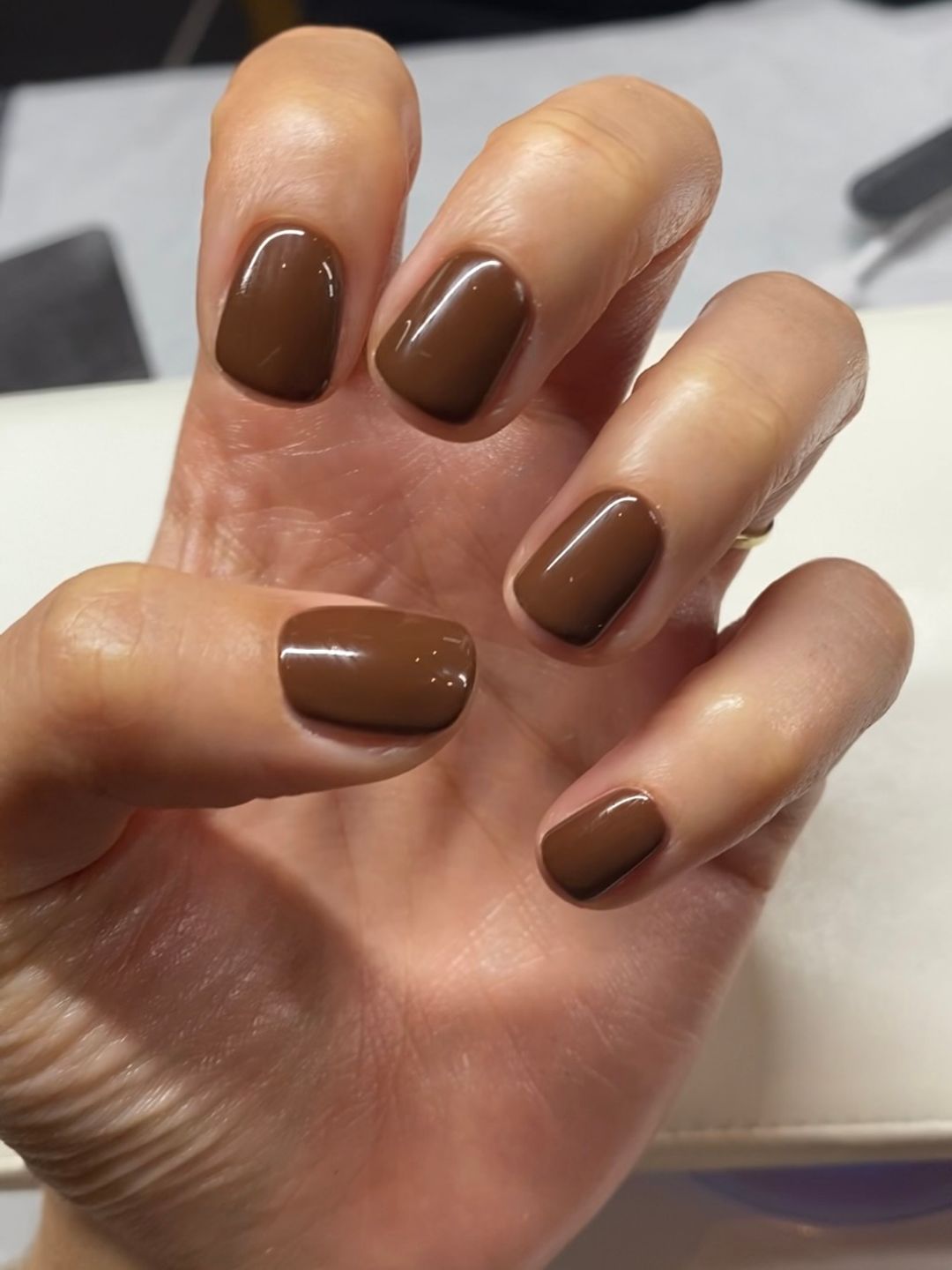 Chocolate Mosaic Nails That Wow