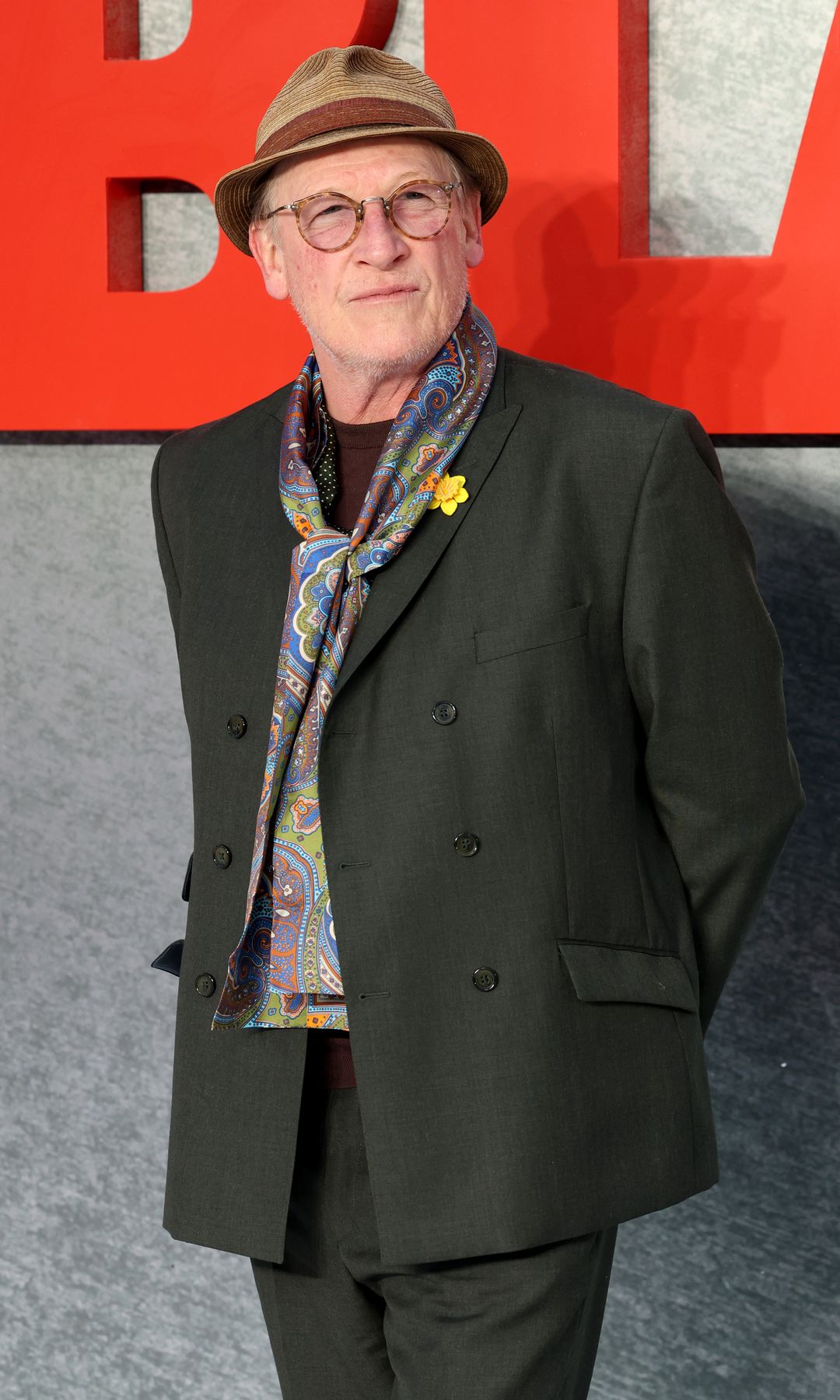 Geoff Bell in a green suit