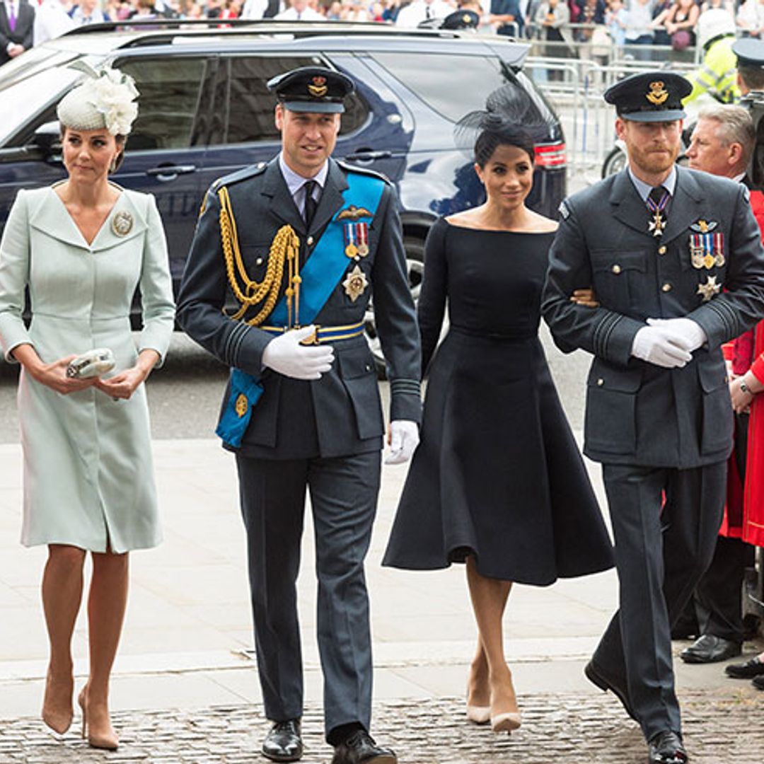 Royal households change social photos for Remembrance Day - see Kate Middleton, Meghan Markle and more