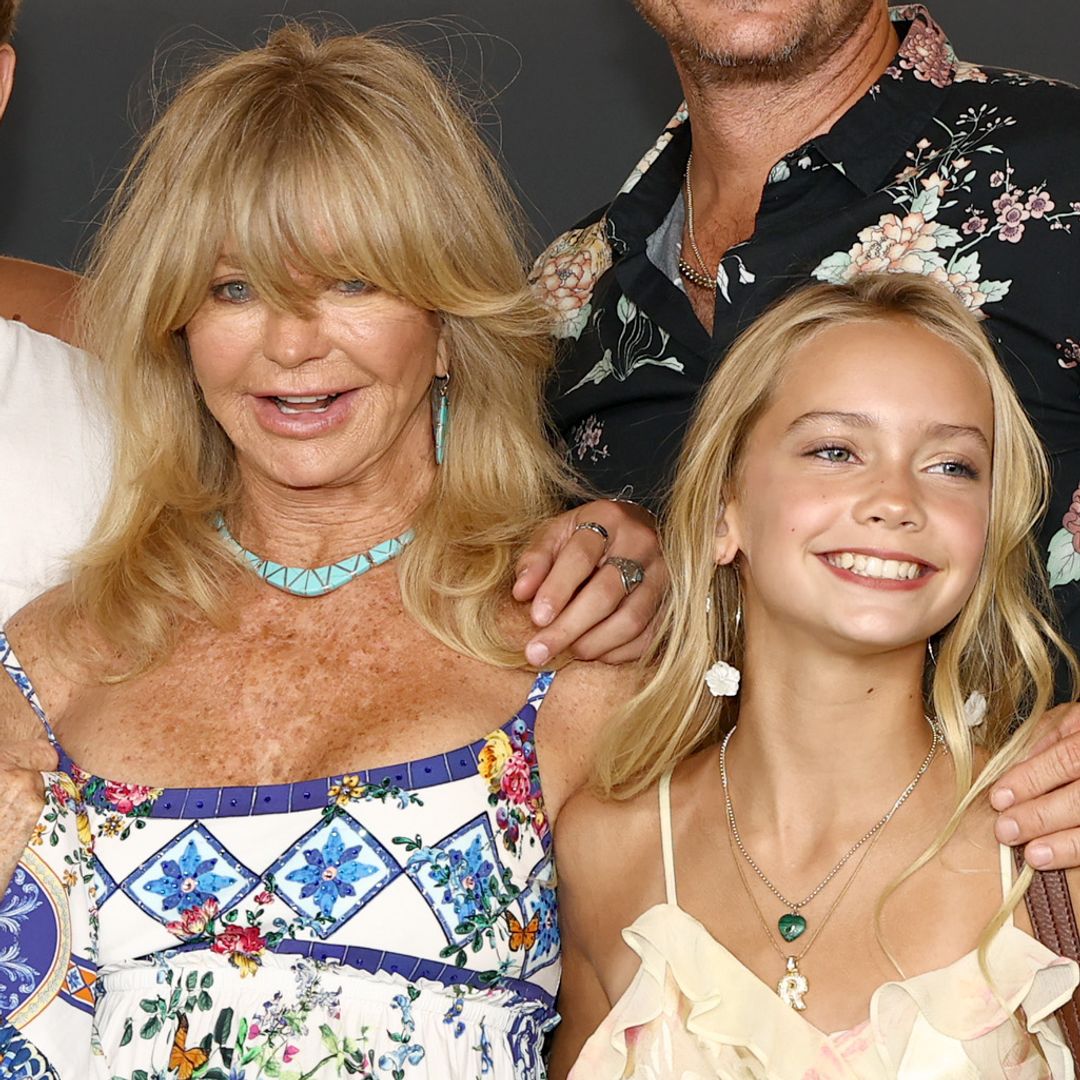 Goldie Hawn's support for preteen granddaughter on the red carpet separately from her own kids