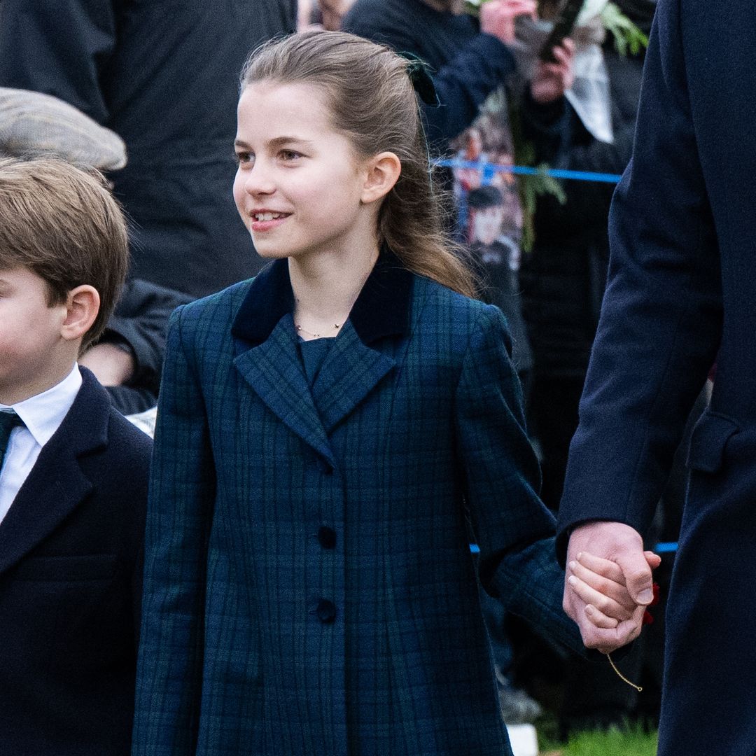 Watch Princess Charlotte's reaction as she is told 'you're gorgeous'
