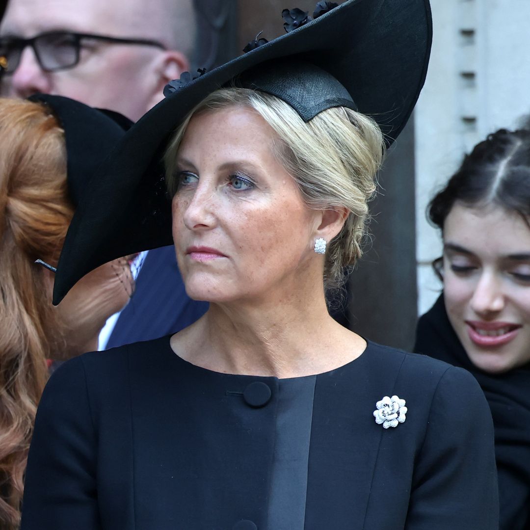 Duchess of Edinburgh blows kiss to Duchess of Kent's coffin following royal funeral