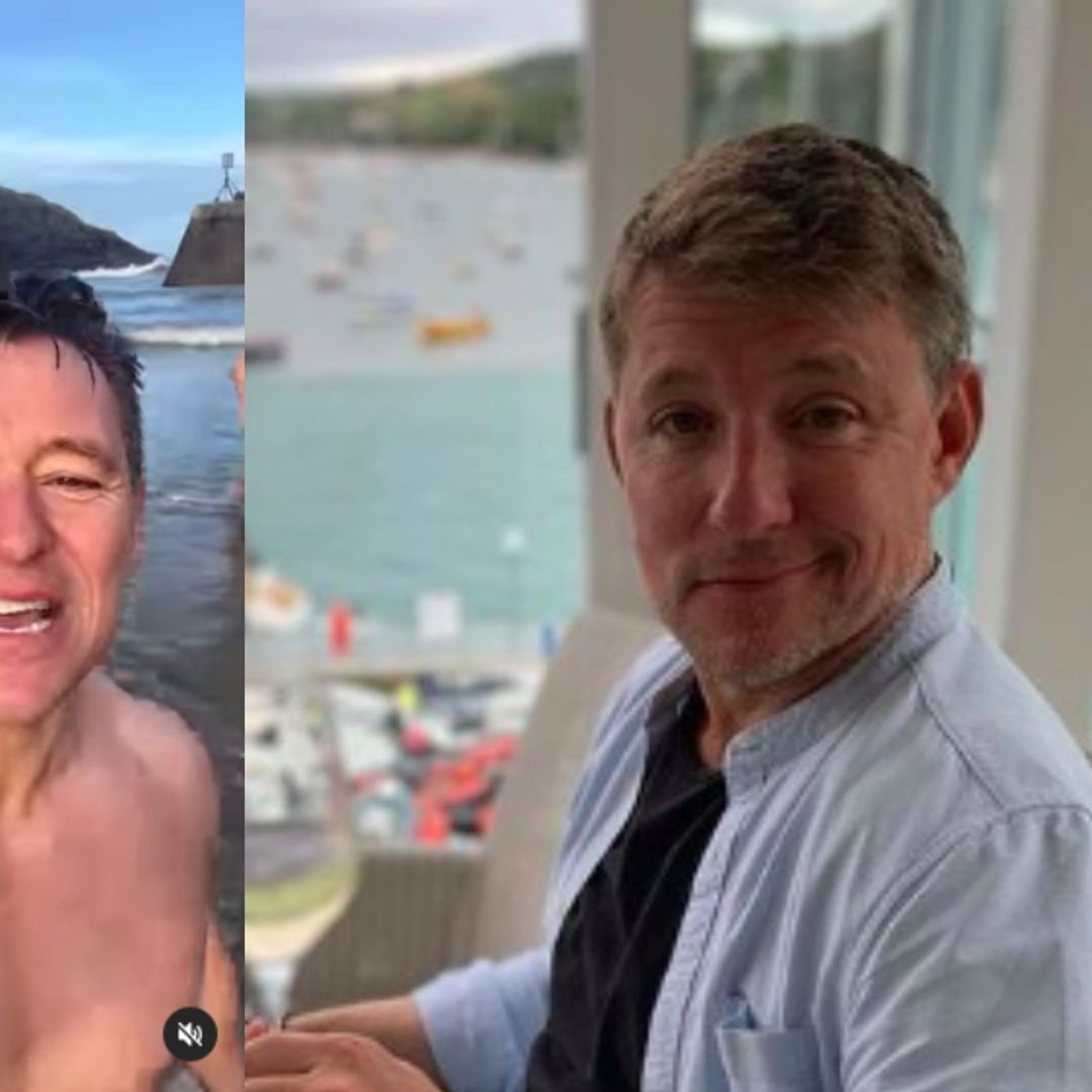 GMB's Ben Shephard apologises for 'budgie smugglers' as he takes freezing dip in sea