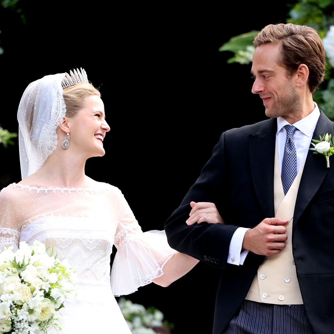 Princess Marie Caroline's first official wedding photo revealed