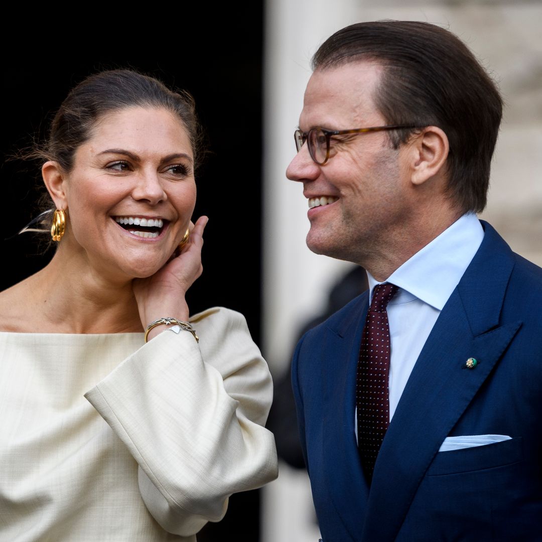 Crown Princess Victoria and Prince Daniel look so in love in rare PDA moment